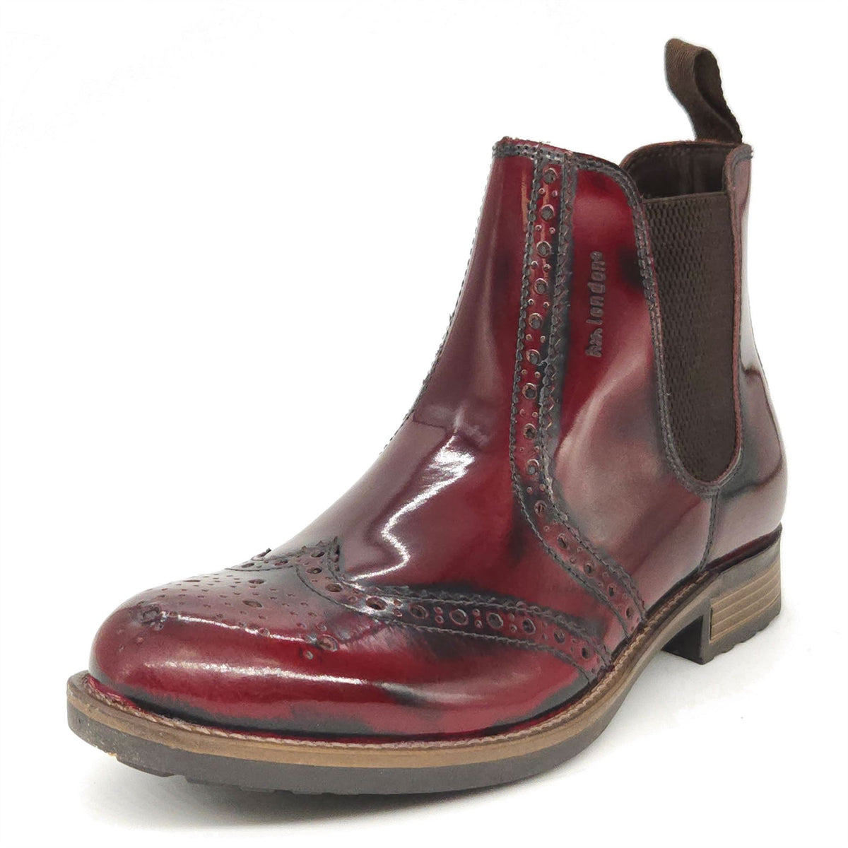 HX London Albert Brogue Chelsea Leather Boots