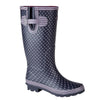 Stormwells Polka Dot Ladies Strap & V-Gusset Wellingtons