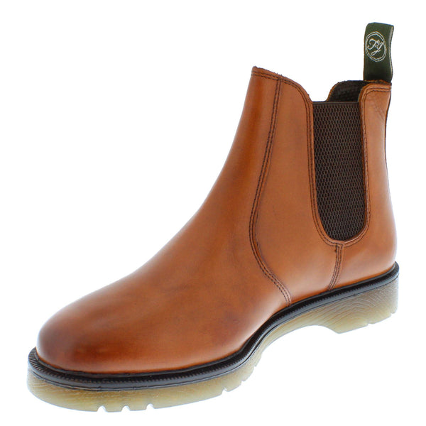 Frank James Naseby Men's Leather Pull On Chelsea Dealer Boots