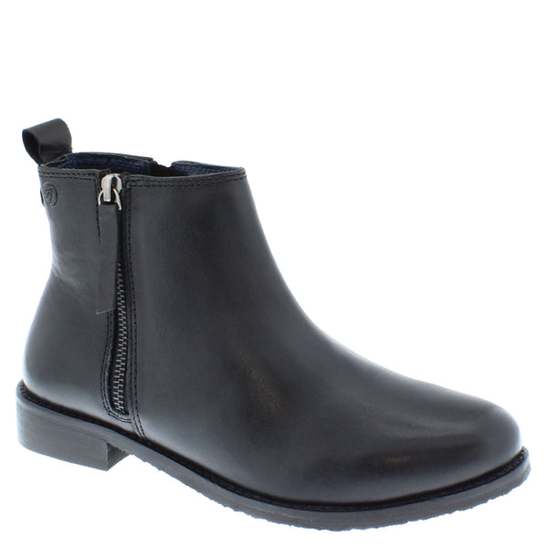 Frank James Newbury Women's Leather Zip Up Chelsea Boots