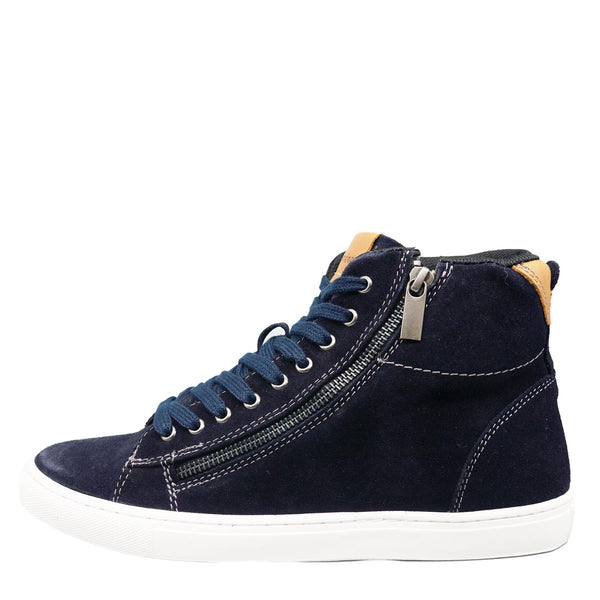 HX London Ilford Suede High Top Trainers