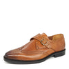 HX London Barnet Monk Strap Brogue Leather Shoes