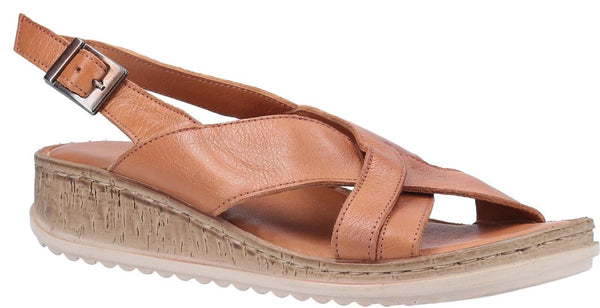 Hush Puppies Elena Cross Over Wedge Sandal