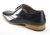 Frank James Norbury Men's Leather Hi Shine Brogue Oxford Shoes