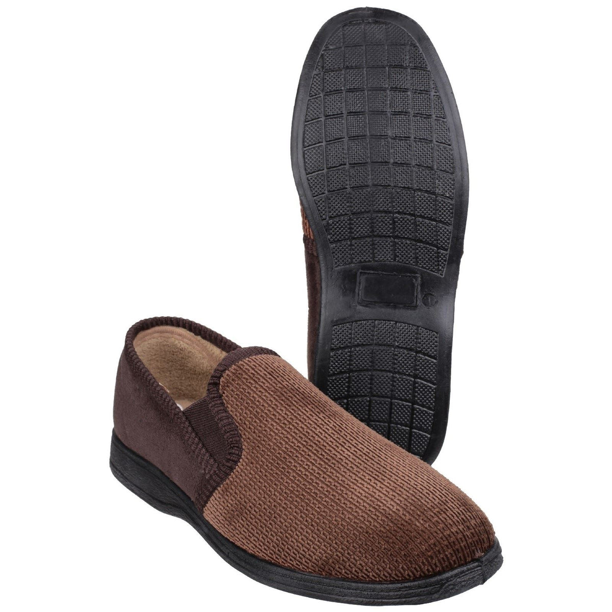 Fleet & Foster Tim Twin Gusset Slippers