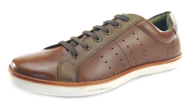 Silver Street Gower Men's Casual Leather Lace Up Trainers