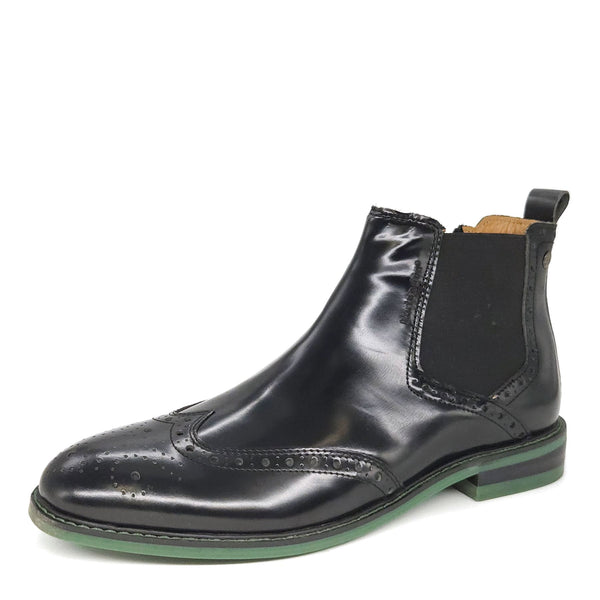 HX London Erith Brogue Chelsea Leather Boots