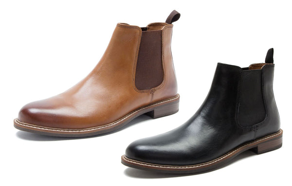 Red Tape Crick Bateman Men's Leather Pull On Chelsea Boots