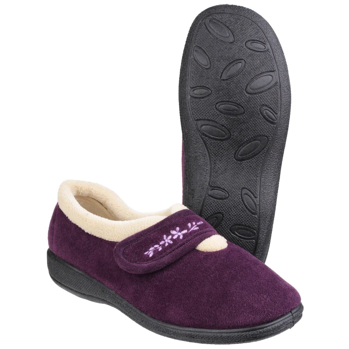 Fleet & Foster Capa Touch Fastening Memory Foam Slippers