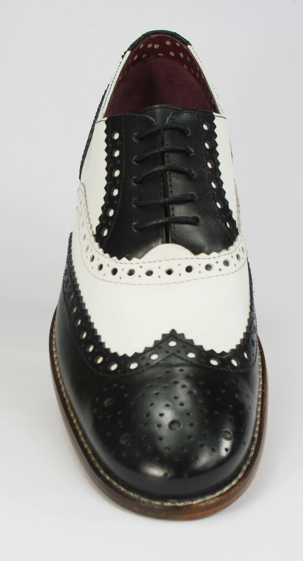 London Brogues Men's Leather Lace Up Wingtip Gatsby Brogues