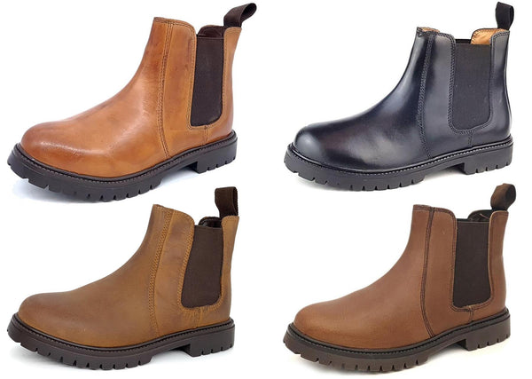 Frank James Rutland Kids' Leather Chelsea Dealer Boots