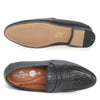 HX London Sutton Textured Penny Leather Loafers