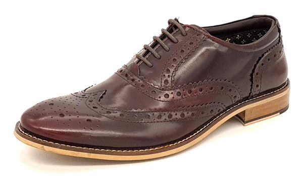 Herbert Frank Enfield Men's Leather Lace Up Brogue Shoes