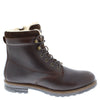 Frank James Glencoe Men's Leather Fleece Lined Lace Up Zip Combat Boots