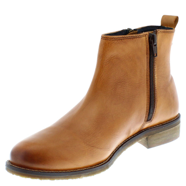 Frank James Newbury Women's Leather Zip Up Chelsea Boots