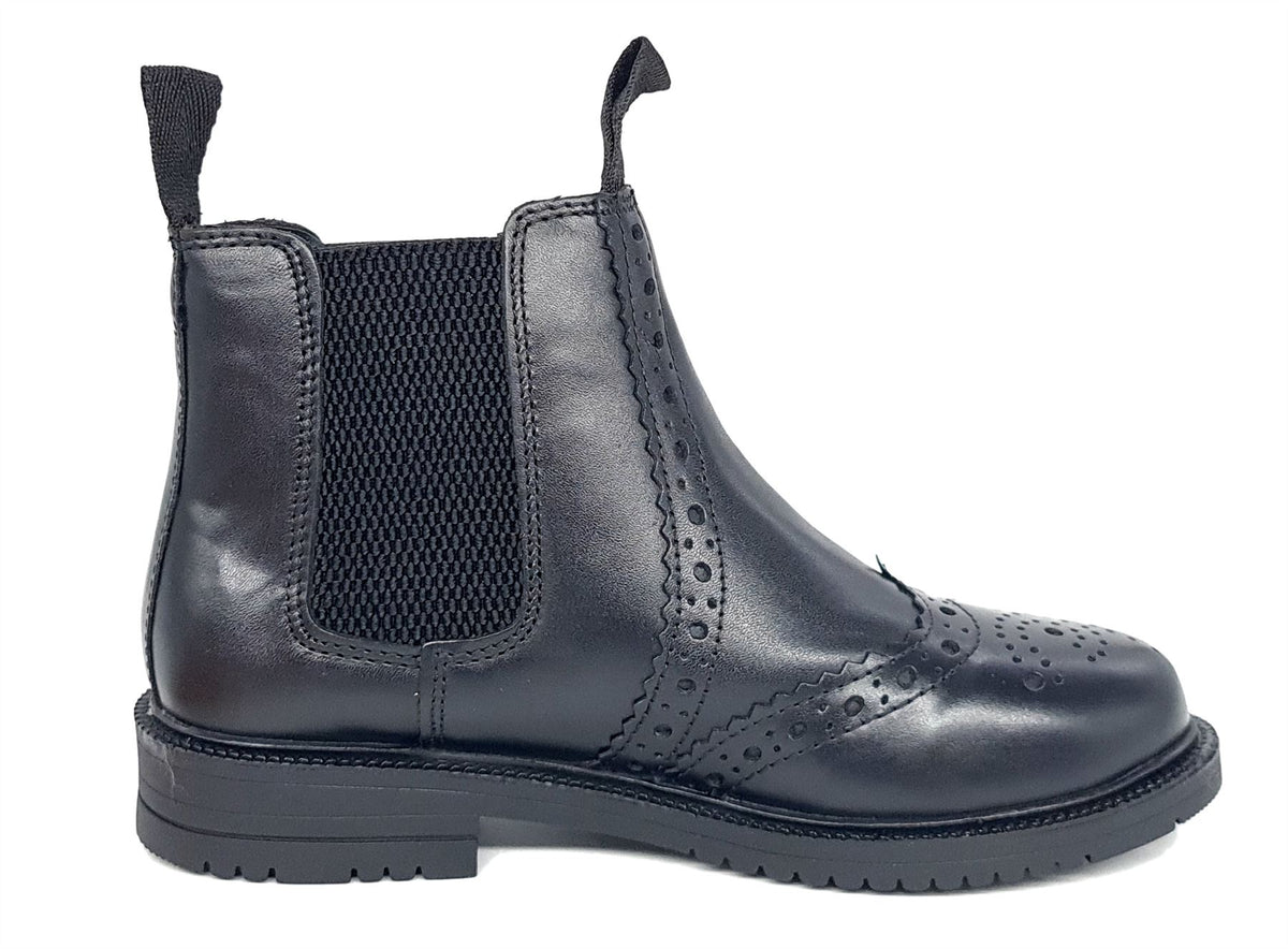 Frank James Peckham Men's & Kids Leather Brogue Chelsea Boots