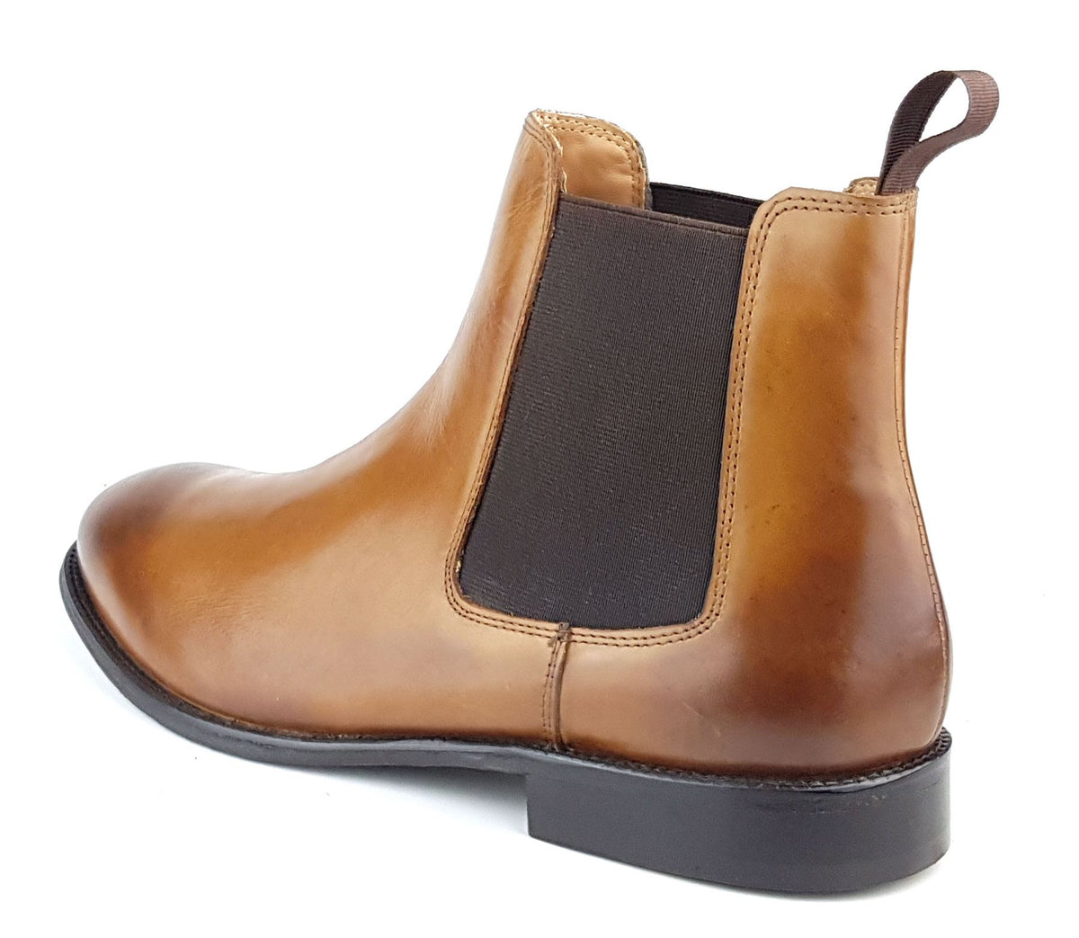 Frank James Windsor Men's Leather Sole Pull On Chelsea Boots