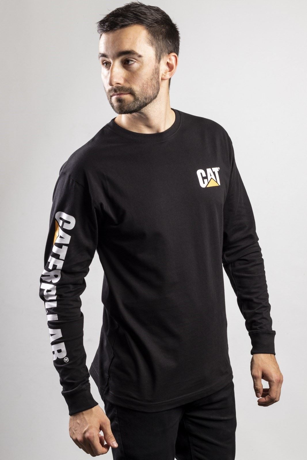 Caterpillar Trademark Banner Long Sleeve T-Shirt