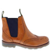 Frank James Boughton Men's Leather Pull On Chelsea Dealer Boots