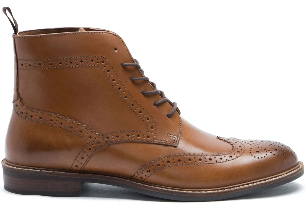 Red Tape Crick Askham Men's Leather Lace Up Brogue Boots