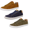 HX London Romford Suede Smart Lace Up Trainers