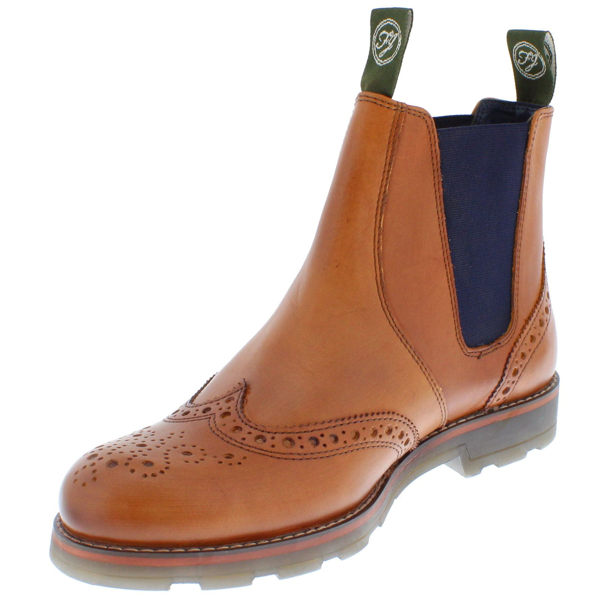 Frank James Boughton Men's Leather Pull On Chelsea Dealer Boots