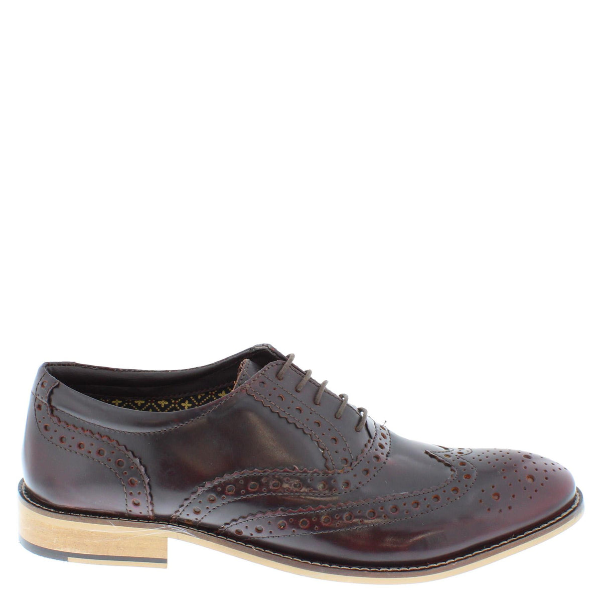 Herbert Frank Enfield Men's Leather Lace Up Brogue Shoes