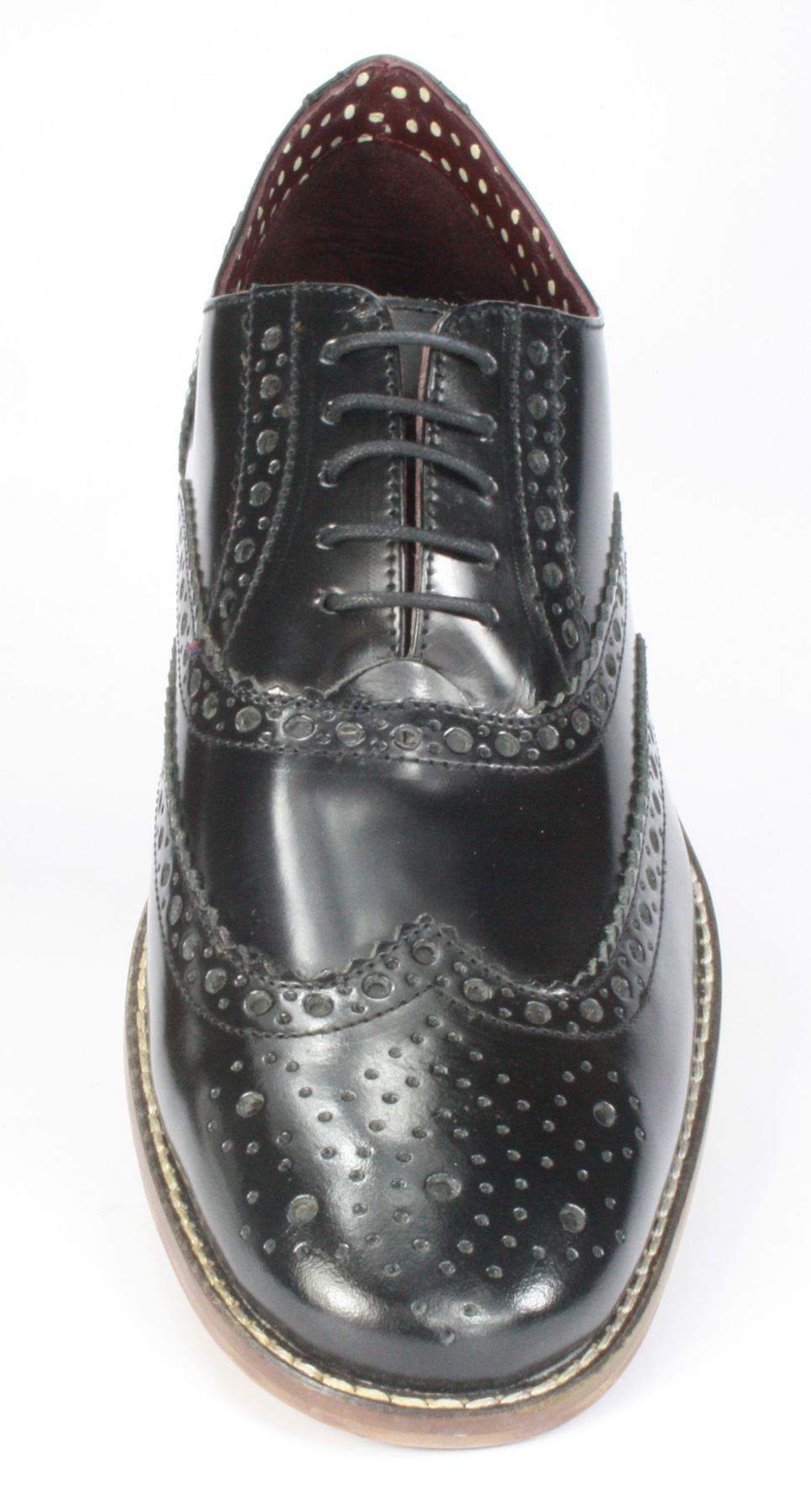 London Brogues Men's Leather Lace Up Wingtip Gatsby Brogues