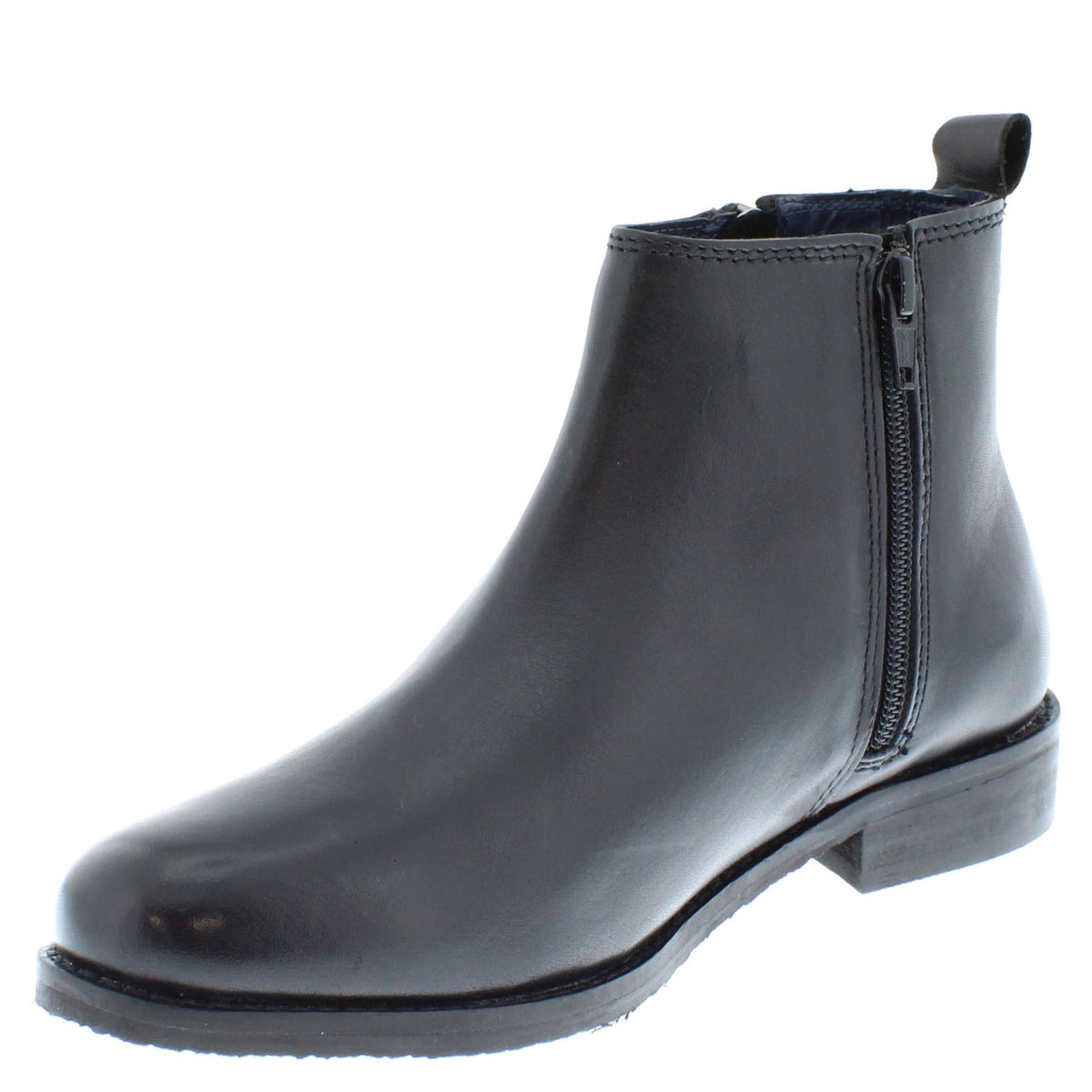 Frank James Newbury Women's Leather Zip Up Chelsea Boots