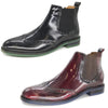 HX London Erith Brogue Chelsea Leather Boots