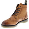 Frank James Men's Hammersmith Tan Lace Up Cushioned Sole Brogue Boots