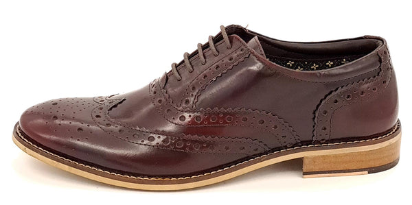 Herbert Frank Enfield Men's Leather Lace Up Brogue Shoes