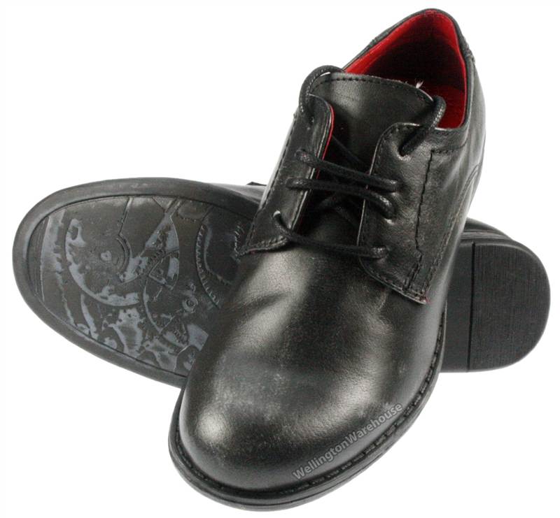 Red Tape Crick Wooler Boys' Leather Round Toe Laceup Shoes