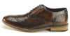 Frank James Newman Men's Leather Hi Shine Formal Brogue Shoes