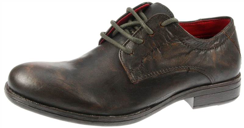 Red Tape Crick Wooler Boys' Leather Round Toe Laceup Shoes