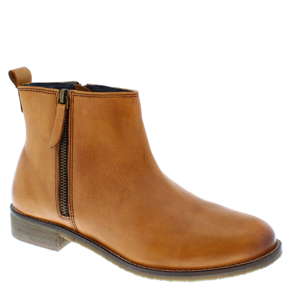 Frank James Newbury Women's Leather Zip Up Chelsea Boots