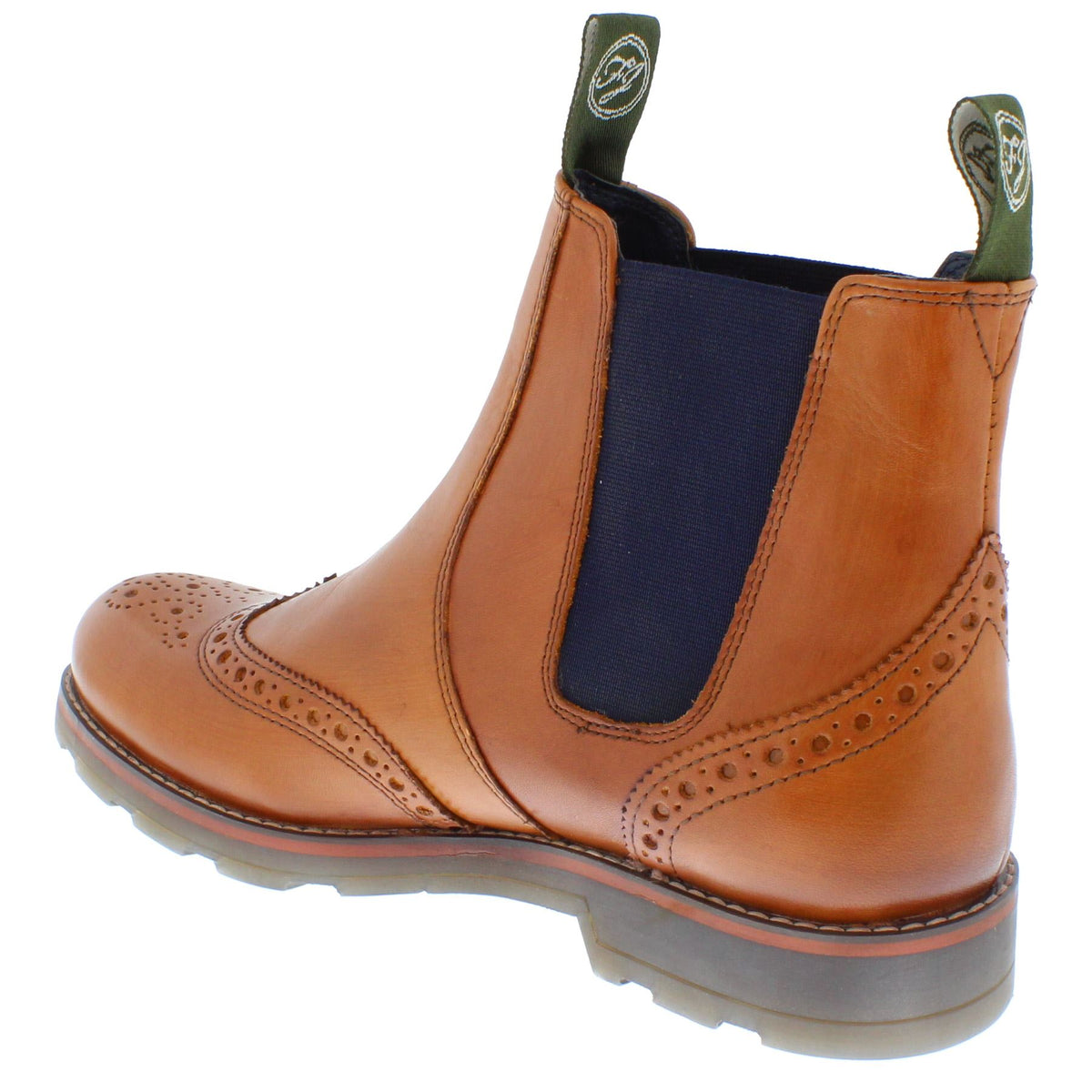 Frank James Boughton Men's Leather Pull On Chelsea Dealer Boots