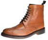 Frank James Benchgrade Moreton Leather Sole Welted Lace Up Brogue Dealer Boots