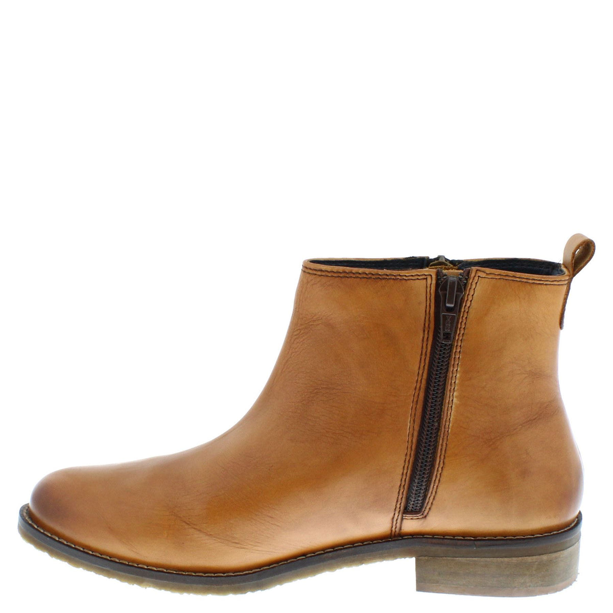 Frank James Newbury Women's Leather Zip Up Chelsea Boots