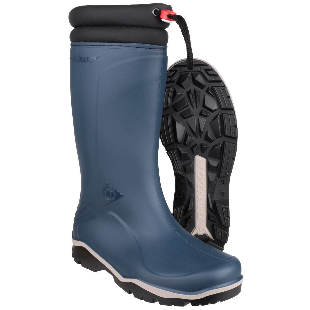 Dunlop Blizzard Fleece Lined Padded Collar Wellington Boots