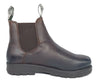 Frank James Braunton Men's Greasy Brown Pull On Chelsea Boots