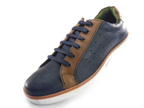 Silver Street Gower Men's Casual Leather Lace Up Trainers