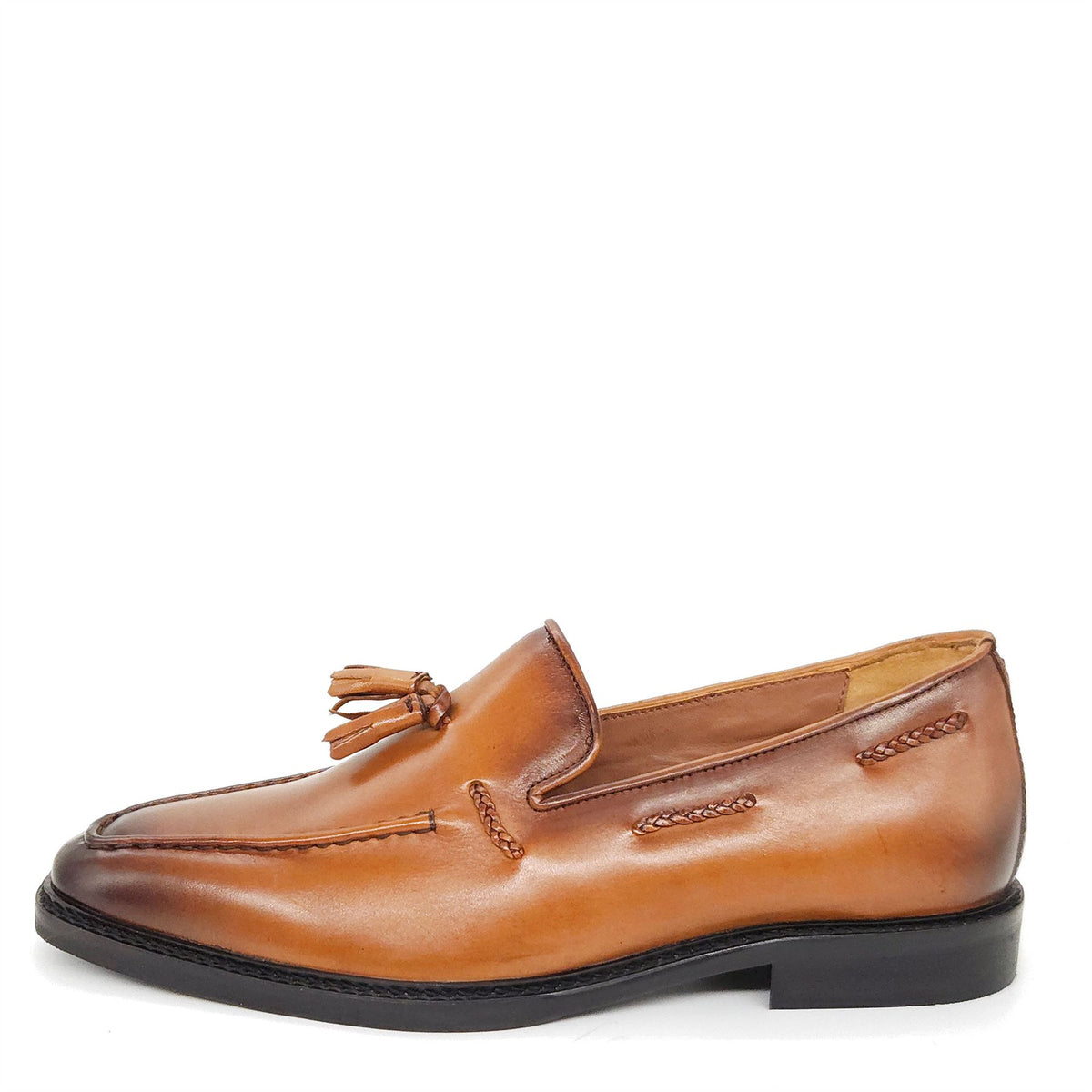 HX London Beddington Tassel Leather Loafers