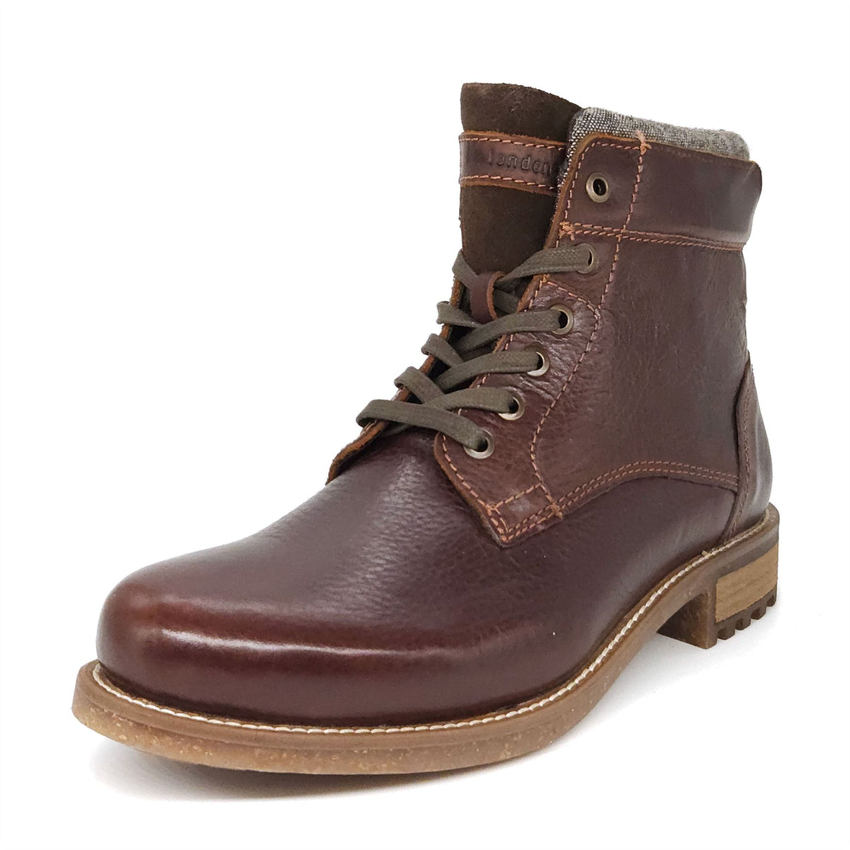 HX London Hounslow Lace Up Leather Boots