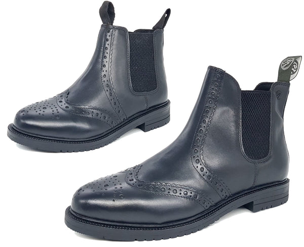 Frank James Peckham Men's & Kids Leather Brogue Chelsea Boots