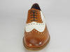 London Brogues Men's Leather Lace Up Wingtip Gatsby Brogues