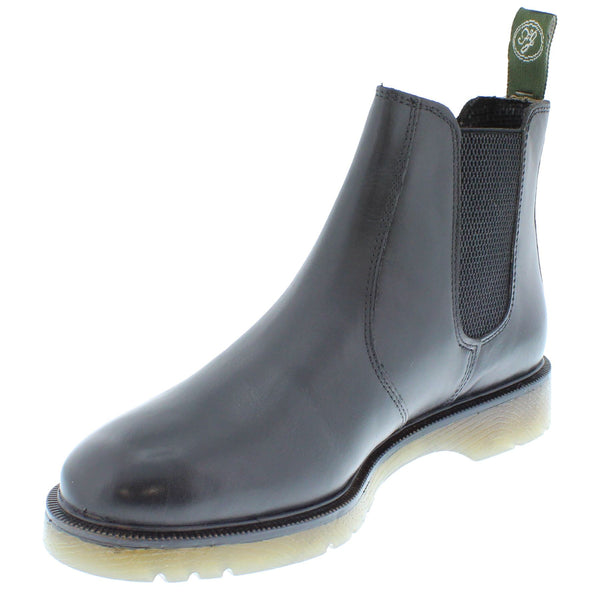 Frank James Naseby Men's Leather Pull On Chelsea Dealer Boots