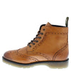 Frank James Men's Hammersmith Tan Lace Up Cushioned Sole Brogue Boots