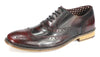 London Brogues Men's Leather Lace Up Wingtip Gatsby Brogues