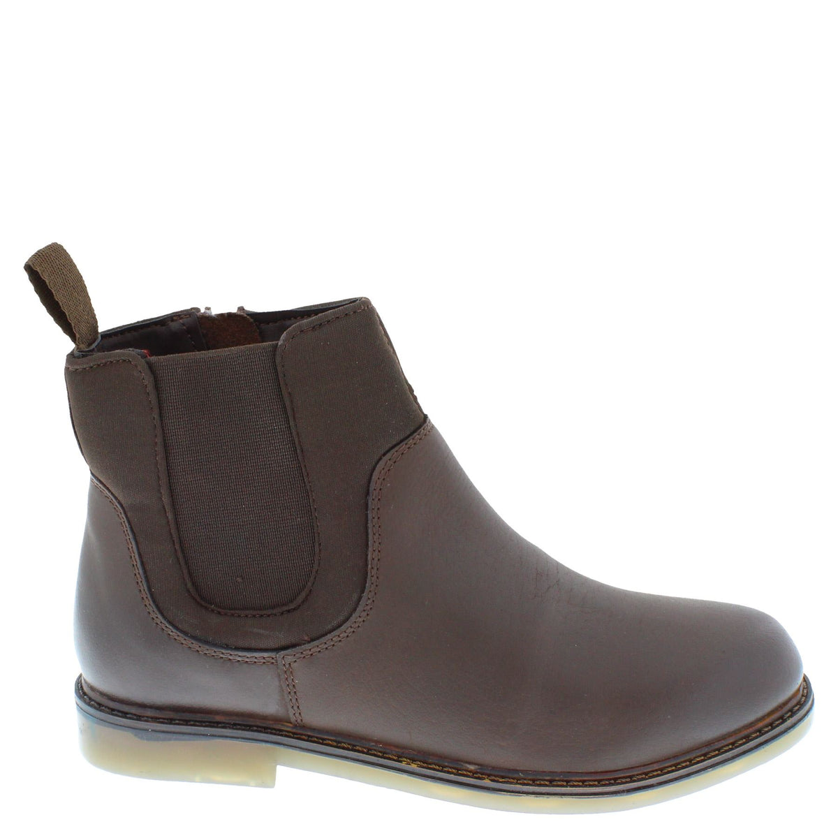 Frank James Epsom Kids' Leather Neoprene Zip Up Chelsea Boots